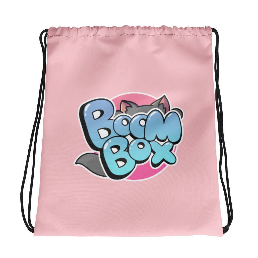 Drawstring Bag BoomBox Pink